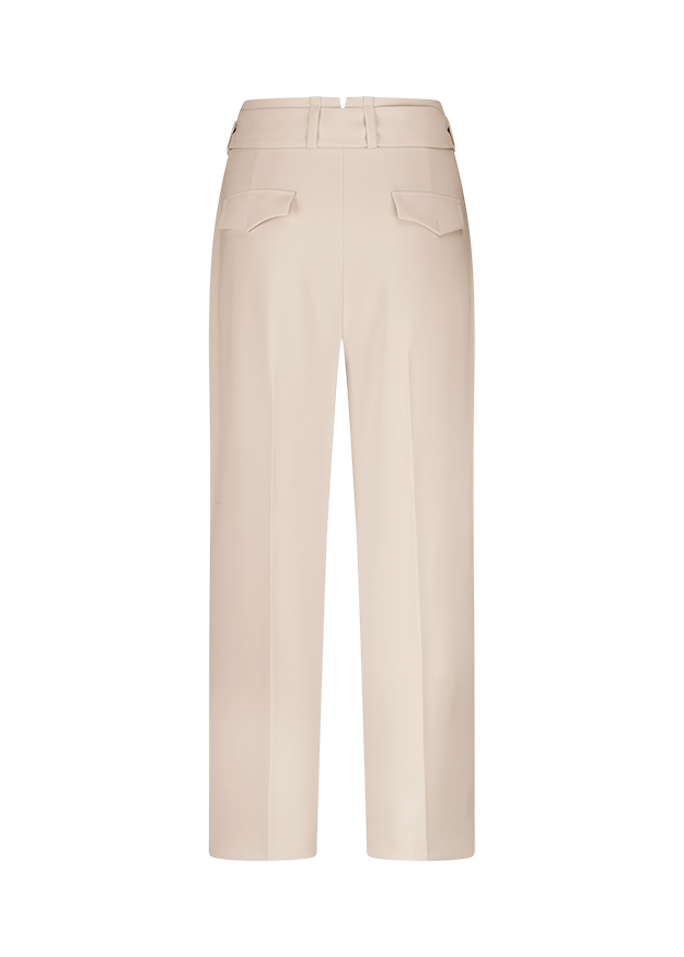 Hose, Beige, Weite, Gürtel, Klippsacke