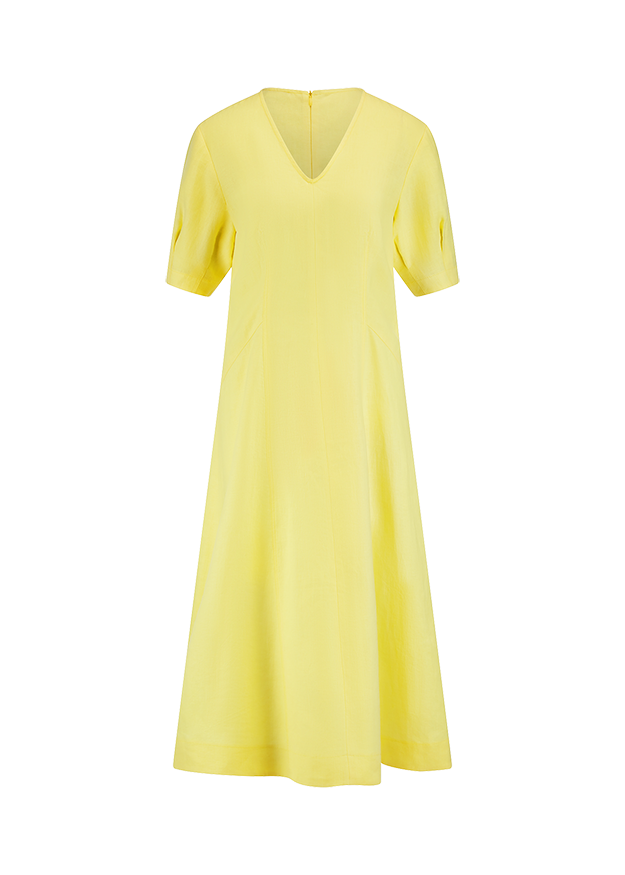 riani linen dress Riani S Vista Blue Cotton Linen Dress 146885-2272 440 Izzi of Baslow