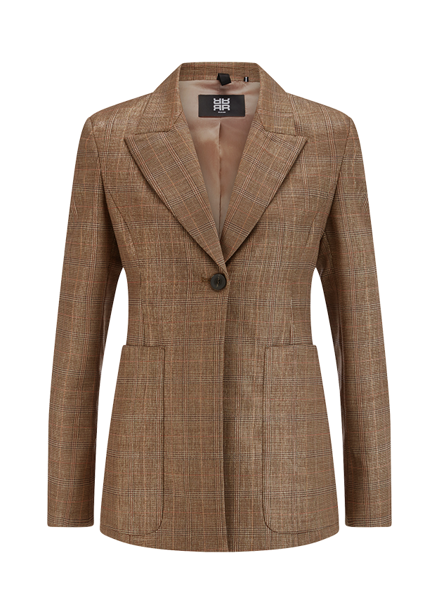 Blazer, Glimpfgewebe?, geringes Muster?, Karo-Blazer, Hemdings?