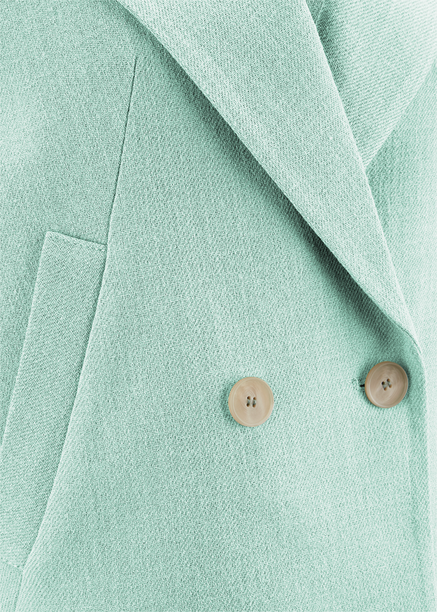 Blazer, Jacke, Mint, Doppelreihig, Knöpfe