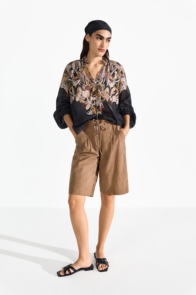 Bekleidung, Kurze Hosen, Sandale, Bluse, Strandmode