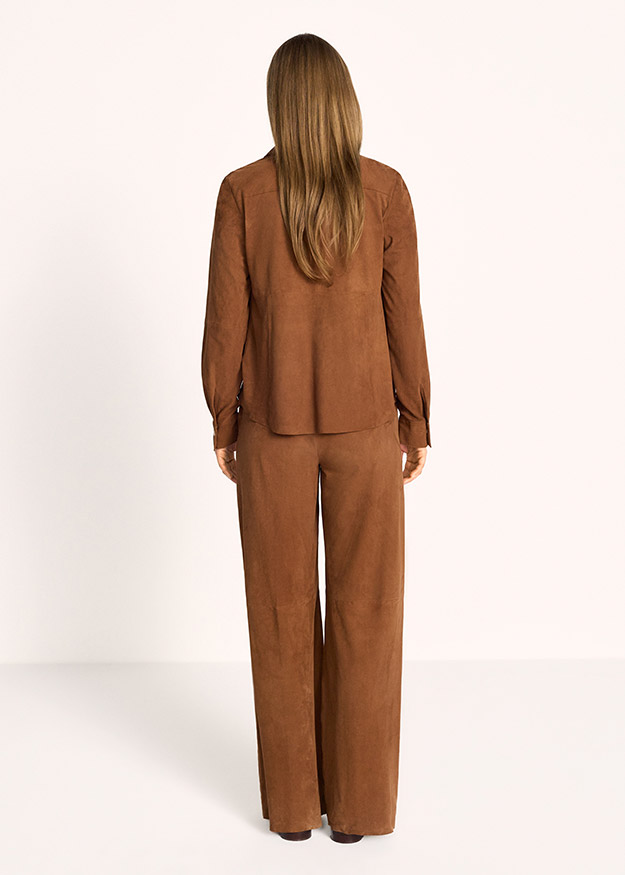 braunehose, bruchleder, loose-fit, langarm, loser-look