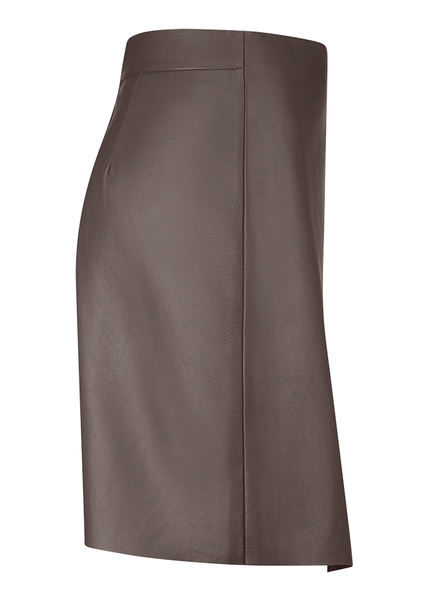 leder, rock, mittelbraun, braun, unifarben