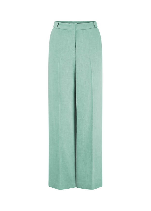 Hose, Palazzo-Hose, Lange Hose, Mintgrün, Hohe Taille