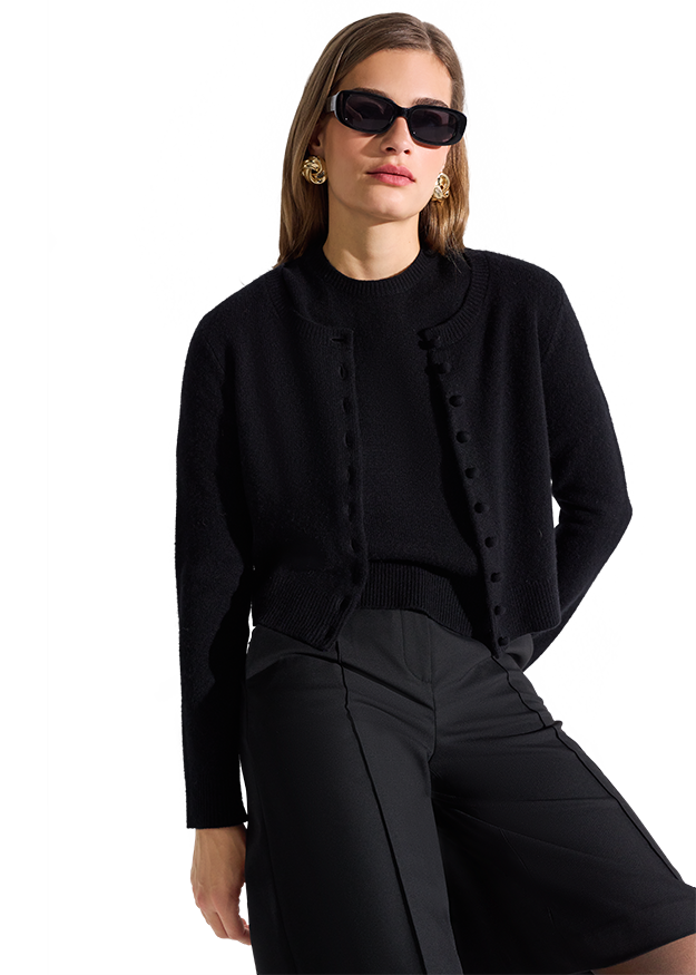 Cashmere-Blend Cardigan