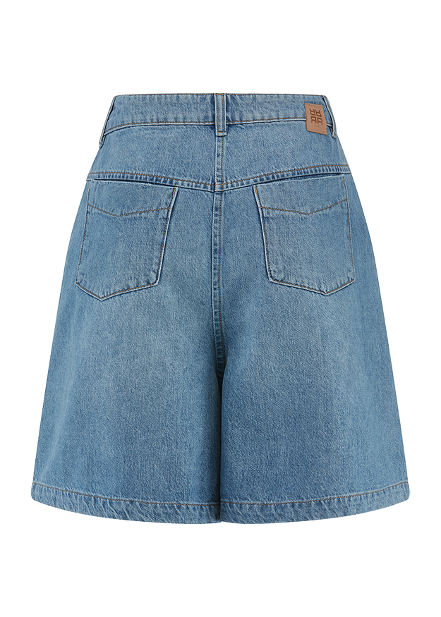 Denim, Jeansshorts, Rückseite, Hochbund?, Aufnäher?