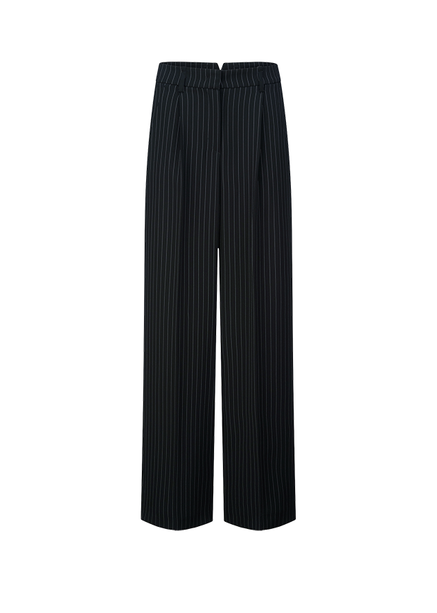 Hose, Anzughose, Streifen, Pinstripe, Schwarz