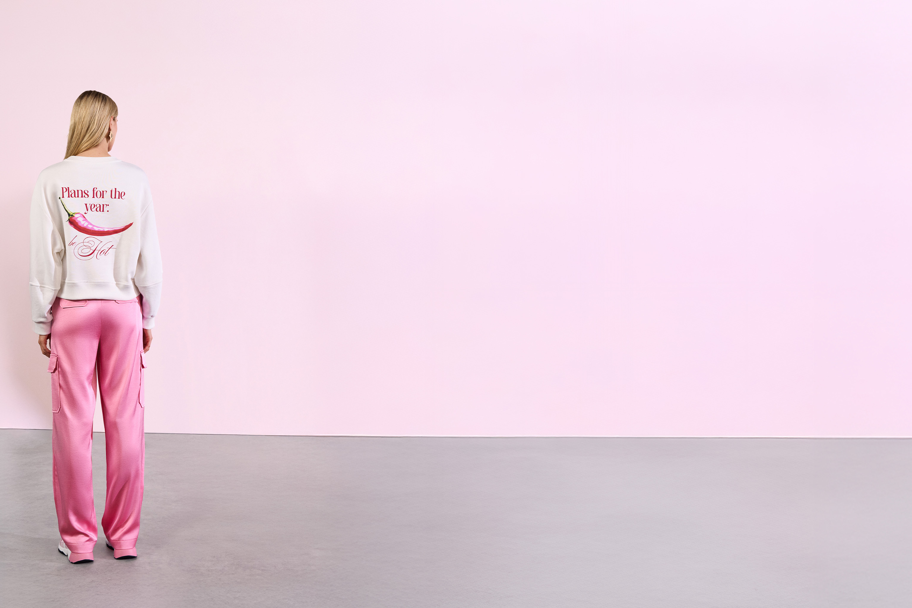 Langarm, Hosen, Person, Stehend, Frau