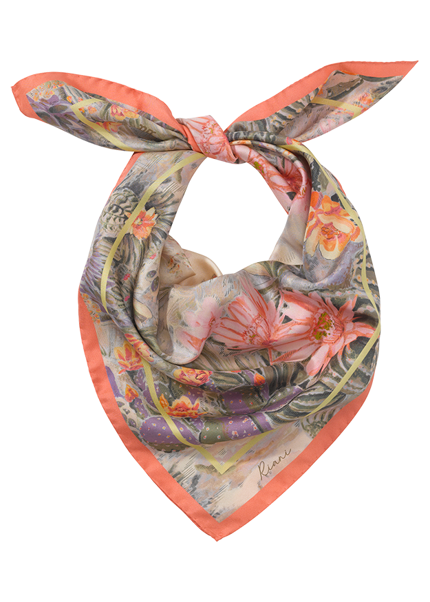 Schal, Stofftuch, Großes Muster, Blumenmuster, Seidenschal