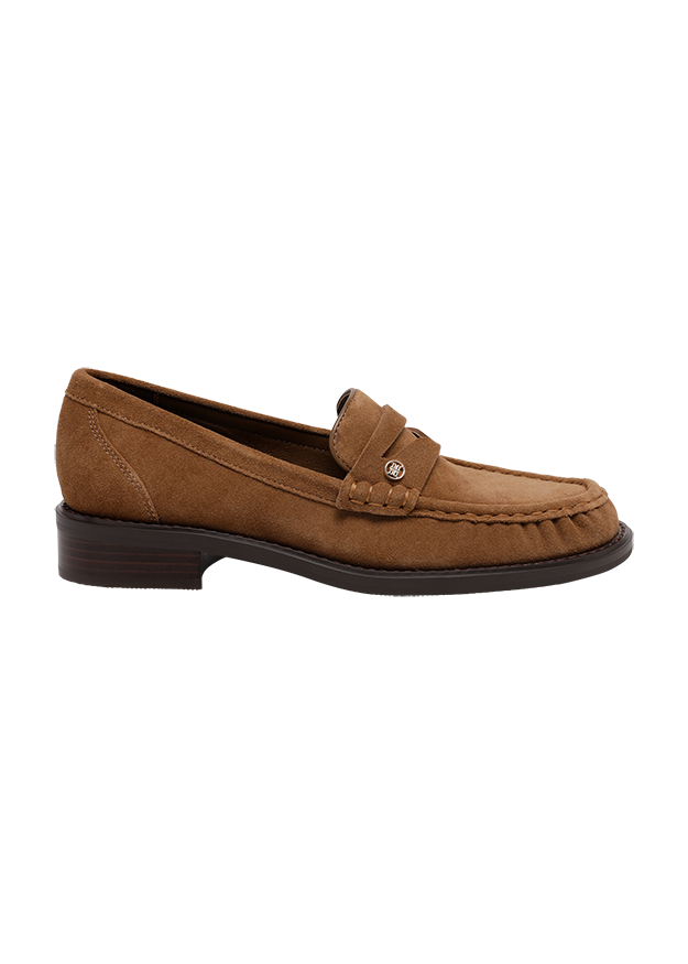 Loafer, Schuh, Wildleder, Braun, Mokassin
