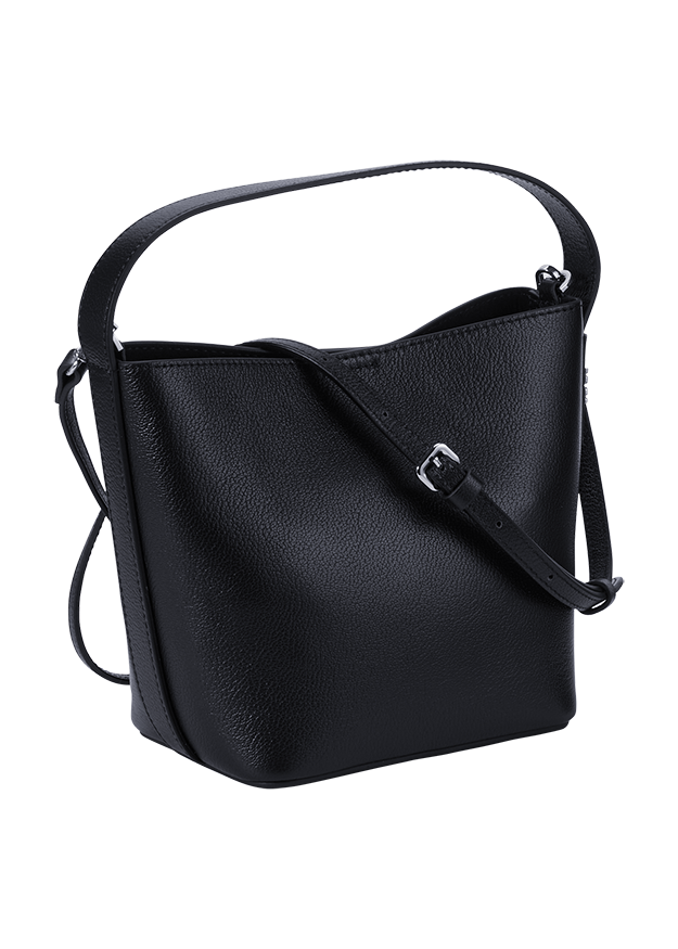 Handtasche, Schultertasche, Schwarze Tasche, Strukturiertes Leder, Crossbody