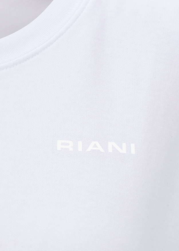 T‑shirt, weiß, Rundhalsausschnitt, Kleidung, Textdruck