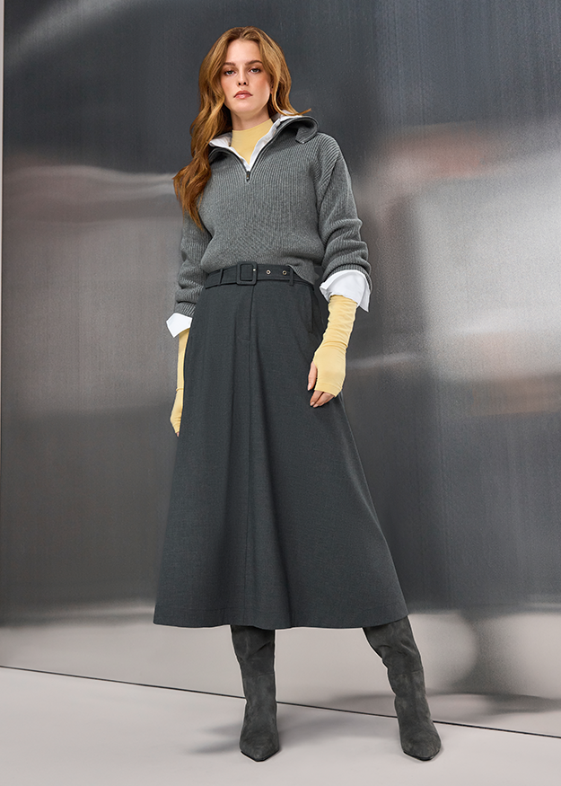 Pullover, Hoodie, Strickpullover, Grey, Lagenlook