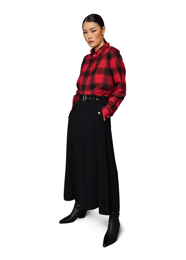 Bluse in Lumberjack Check