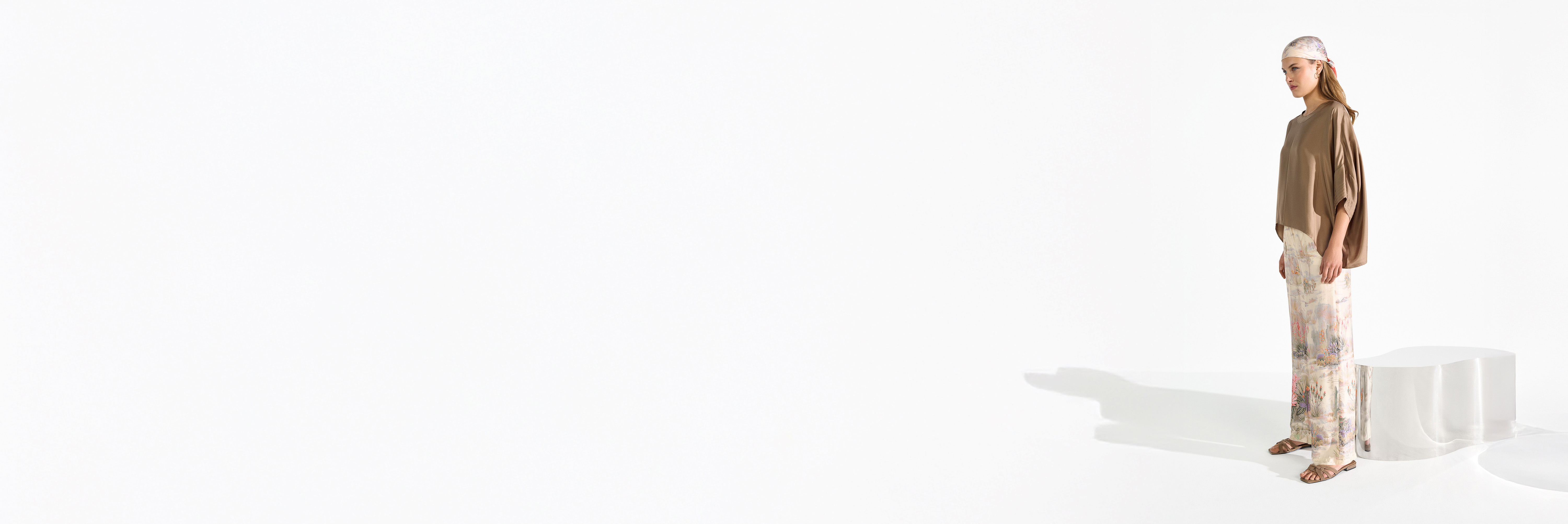 Langarm, Person, Stehend, Modisch, Leinen