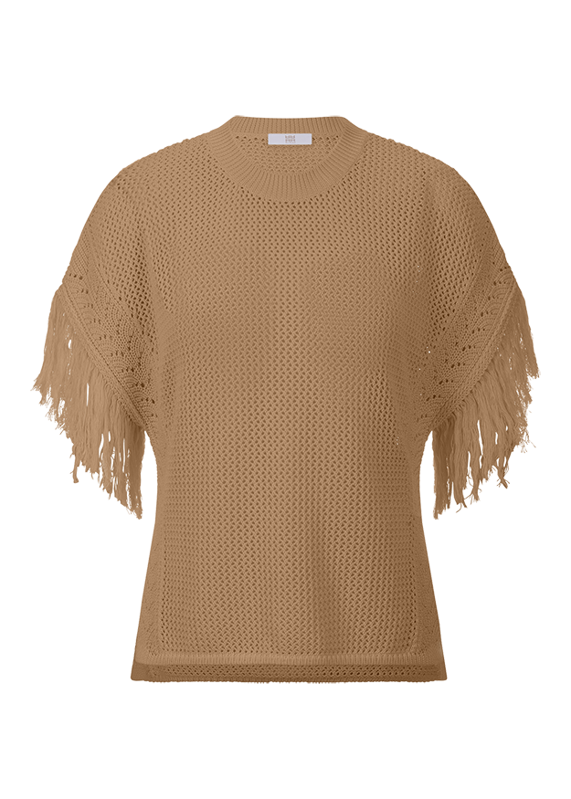 Knitted Shirt wirh Fringes Knitted Shirt wirh Fringes