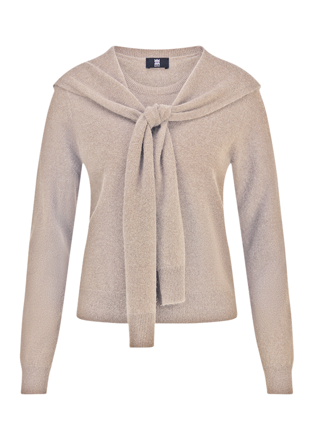 Knitted Jumper with Cape
