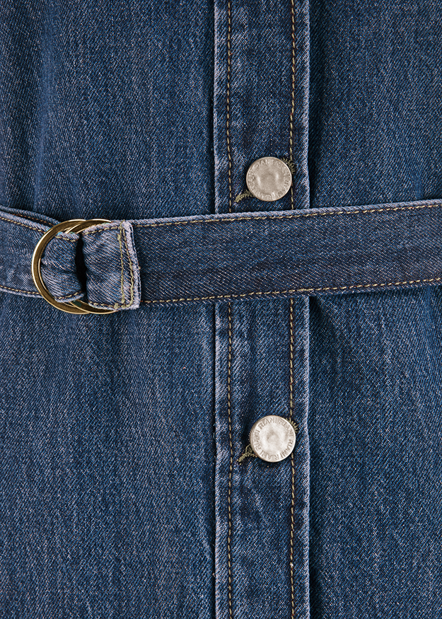 Jeans, Jeansjacke, Gürtel, Metallknöpfe, Denim