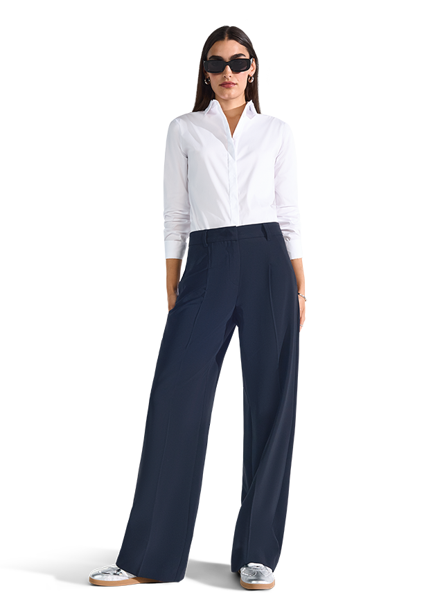 Wide-Fit Hose mit Hohem Bund