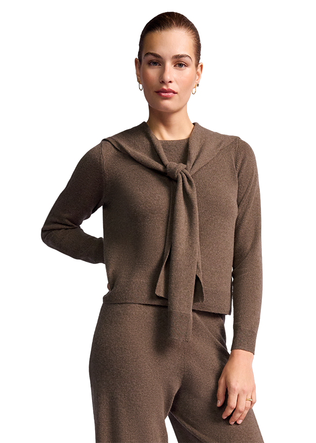 Knitted Jumper with Cape