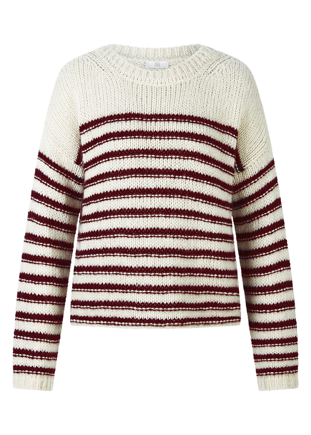 Knitted Jumper with Stripes