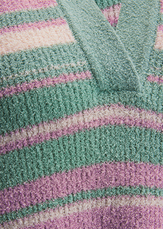 Strickpullover, Gestreift, Pastellfarben, Kratzig, Tuchmaterial