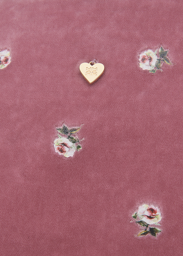 pink, floral, Stoff, Samt, Blumenmuster