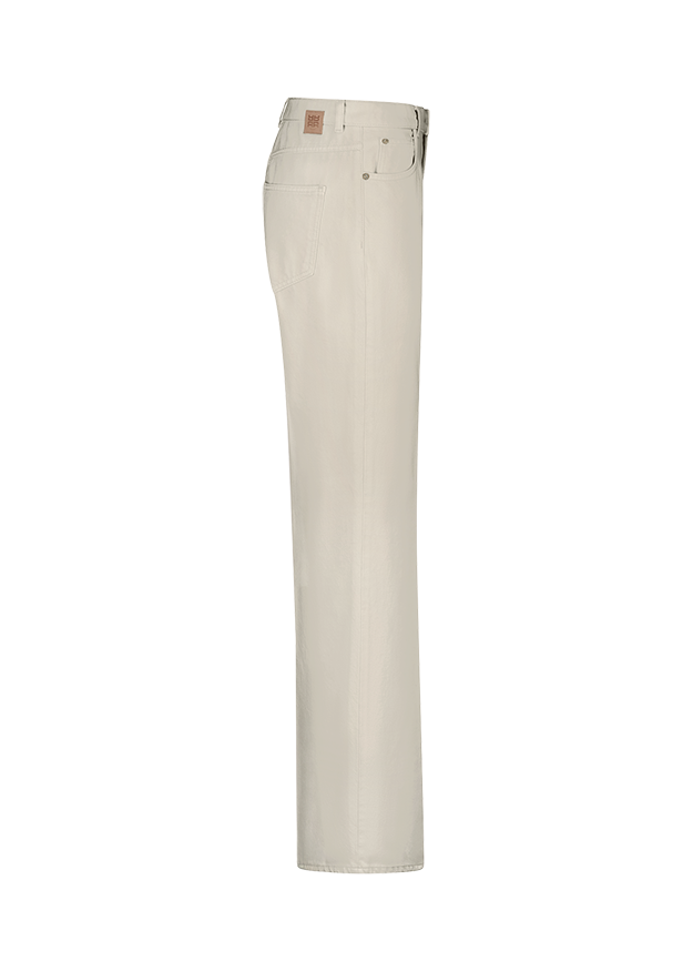 Hose, Jeans, Beige, lange Hose, Gürtelnaht?