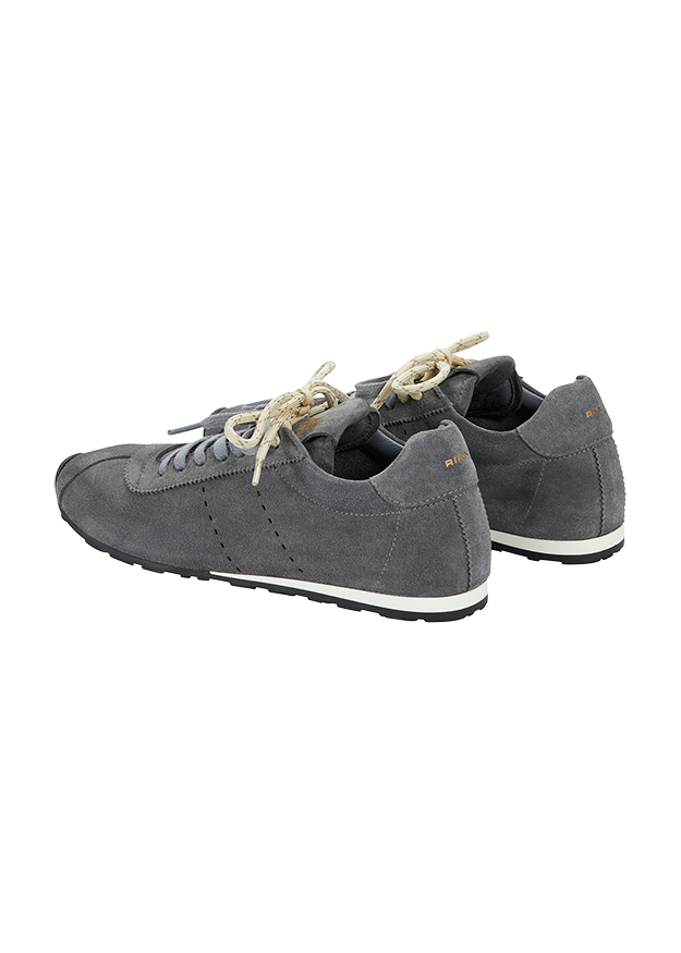 Sneaker, Graue Sneaker, Wildleder, Lace-up, Casualschuh