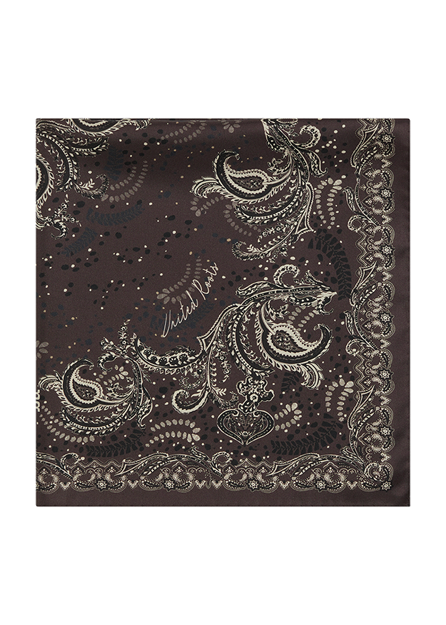 Bandana, Paisley, Schwarz, Druck, Baumwolle