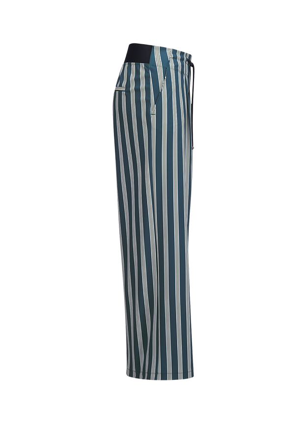 Hose, Streifen, Palazzo, Blau, Sommerhose