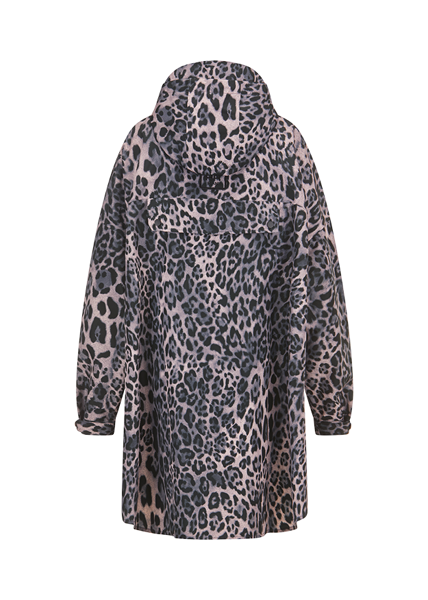 Schal, Leopardmuster, Hoodie, Mantel, Oversized