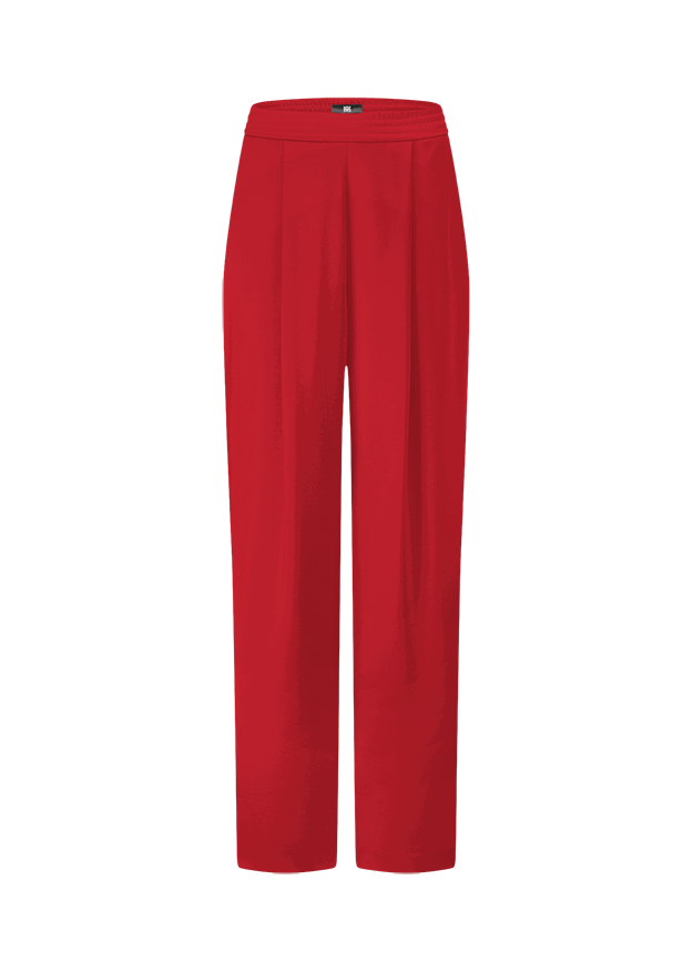 Maxi-Jeans?, roter Rock, langer Rock, Faltenrock, elastischer Bund