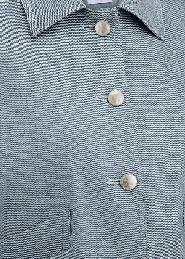 jacket, denim jacket, buttons, stone color, woven texture