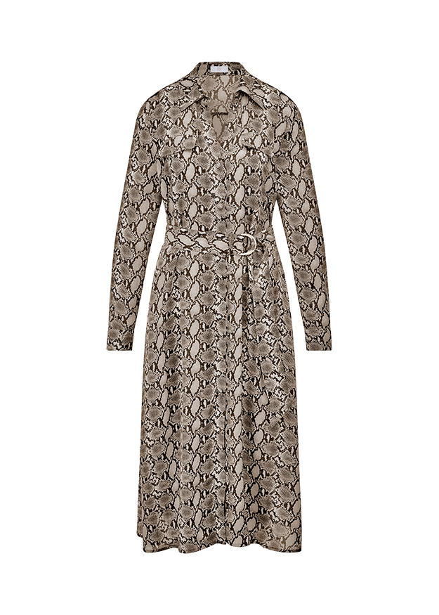 Maxi Dress with Snake Print