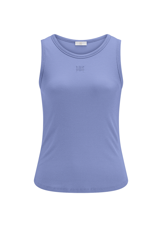 Sporttop, Tanktop, Kunstfaser, Lila, Rundhalsausschnitt