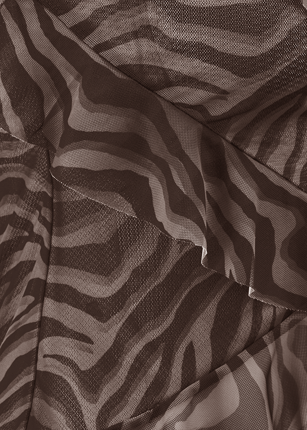 Zebra Muster, Stofftextur, Zartbraun, Schichten, Falten