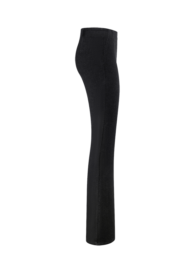 Hose, Schwarz, Stretch, Slim Fit, Gerade Passform