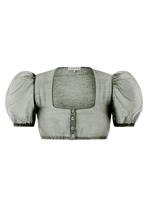 Dirndl Blouse with Puff Sleeves