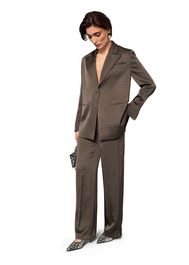 Satinhose mit Kordelzug