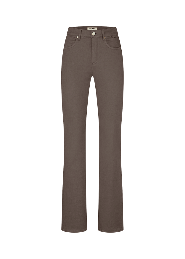 Hose, Jeans, Gerade Beine, Mid-Grau, Knöpfe, Gürtelschlaufen
