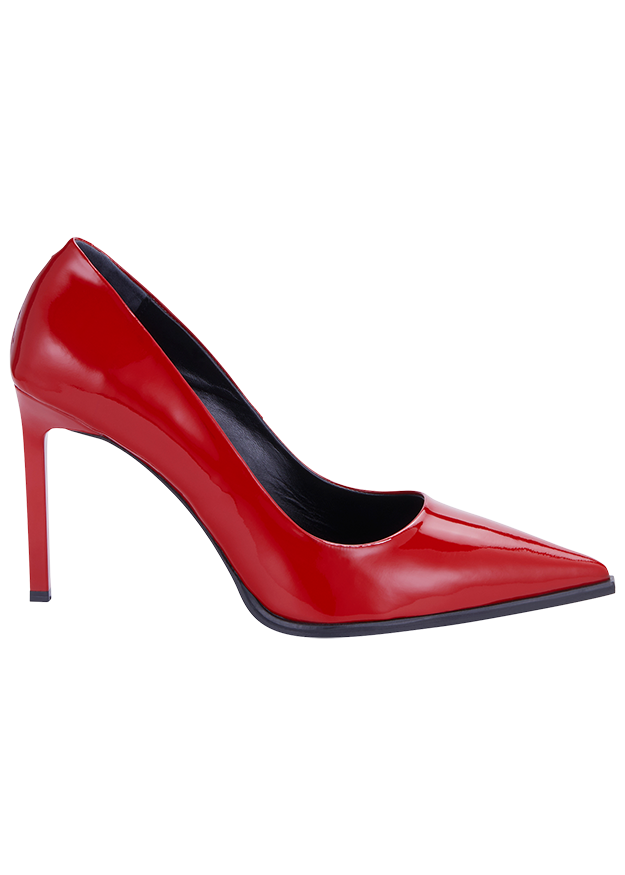 Pumps, Rot lackiert, Rote Schuhe, Spitze Kappe, Stilettoabsatz