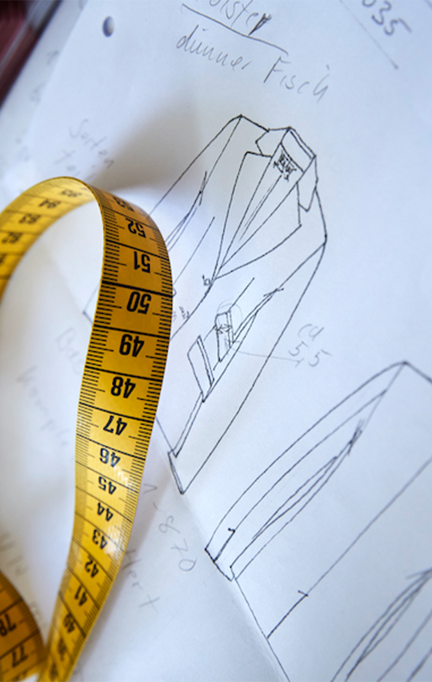 Maßband, Schneiderzeichnung, Kunststoff, Lineart, Skizze