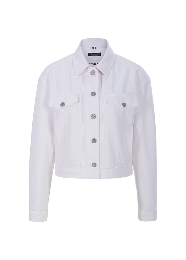 Jacket in Authentic White Denim Jacket in Authentic White Denim