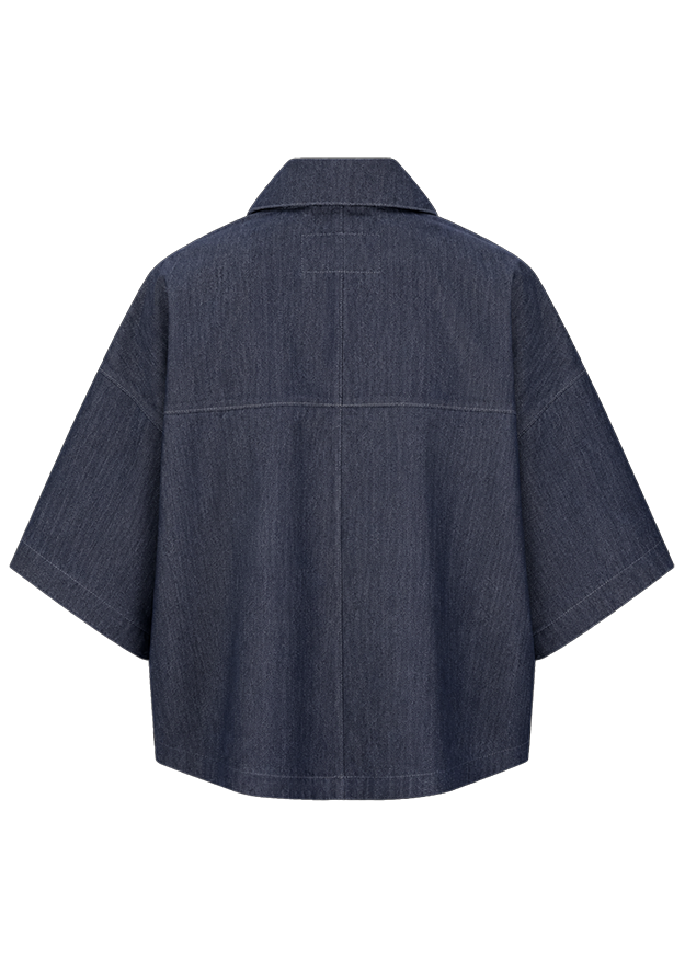 Denim, Jeansstoff, Dréimetrige, Oversized, Jacke