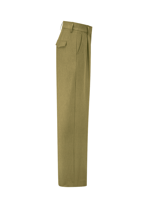 Hose, Pants, Khaki, Taille Gürtel, gerade Beine