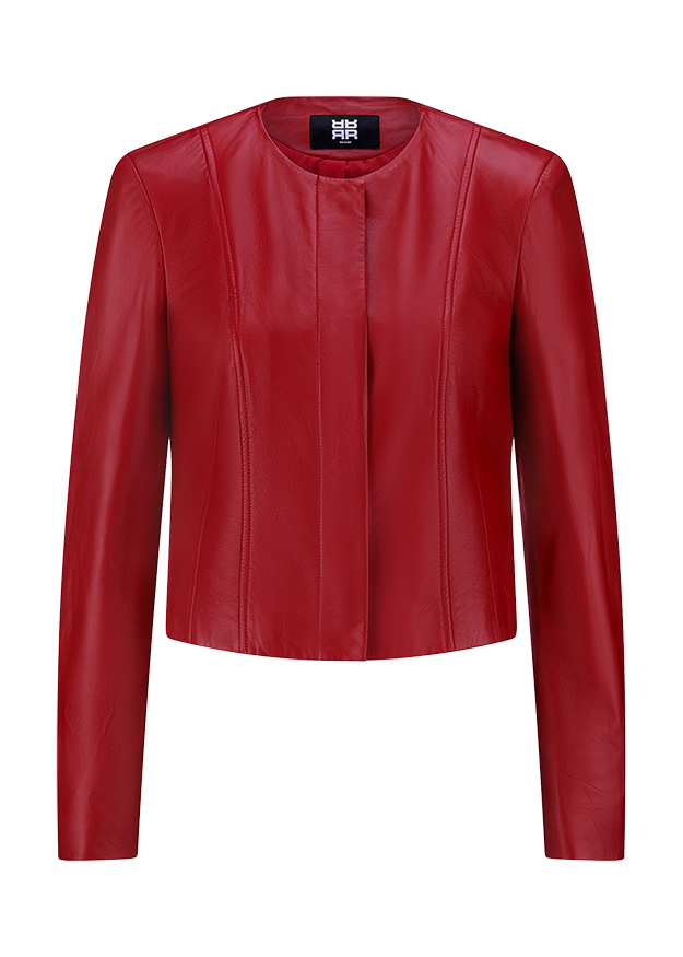 rote Jacke, Lederjacke, universaljacke, langarm, jacke
