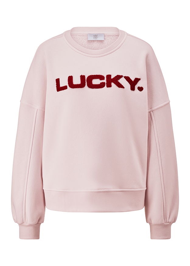 Sweater with "Lucky" lettering  Sweater with "Lucky" lettering