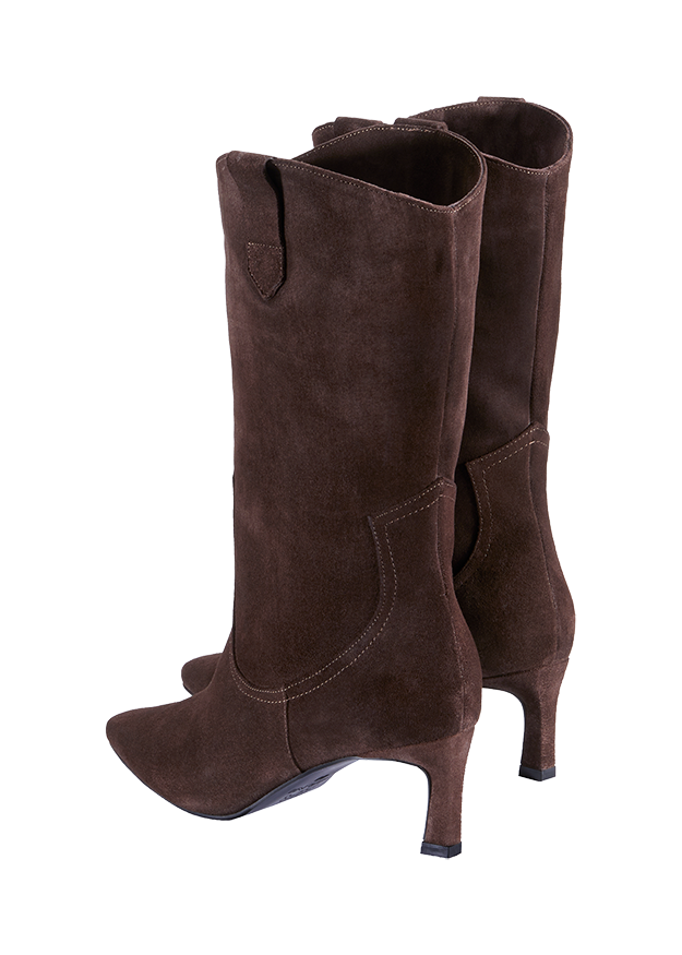 Stiefel, Stiefelette, Knee-High, Schaftstiefel, Lederoptik