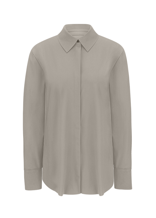 Bluse, Damen, Langarm, Knopfshirt, Uni